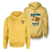 Thumbnail for Albatros D.Va - Wooden soul. Playful roll. - Double-Side Hoodie design on yellow double side hoodie