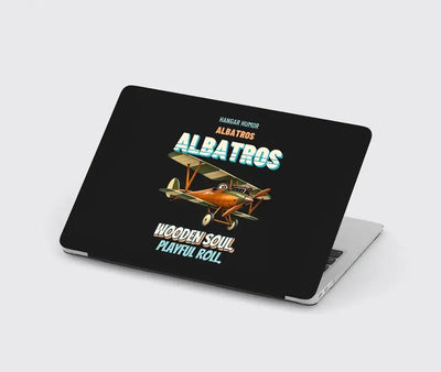 Albatros D.Va - Wooden soul. Playful roll. design on black MacBook case