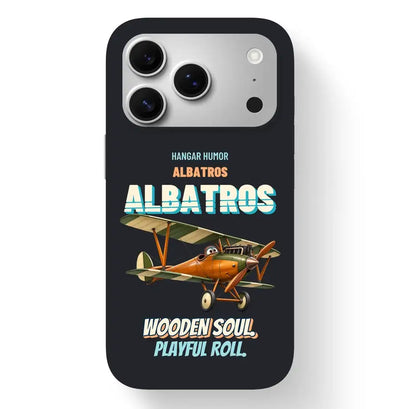 Albatros D.Va - Wooden soul. Playful roll. design on black magsafe iphone 17 pro