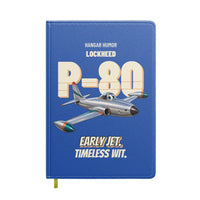 Thumbnail for Lockheed P-80 Shooting Star - Early jet. Timeless wit. design on blue notebook