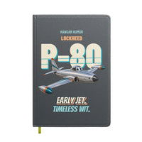 Thumbnail for Lockheed P-80 Shooting Star - Early jet. Timeless wit. design on gray notebook