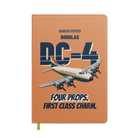 Thumbnail for Douglas DC-4 - Four props. First class charm. design on orange notebook