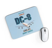 Thumbnail for Douglas DC-8-63 - Long jet. Short temper. design on light blue rectangle mouse pad