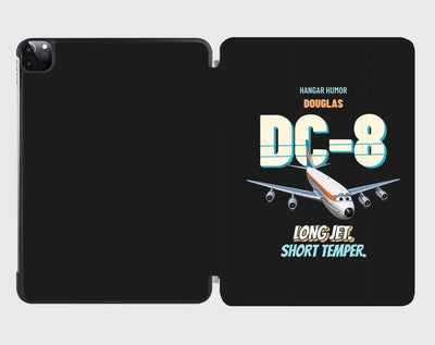 Douglas DC-8-63 - Long jet. Short temper. design on black ipad tablet case