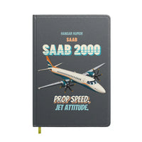 Thumbnail for Saab 2000 - Prop speed. Jet attitude. design on gray notebook