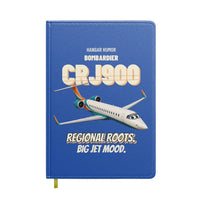 Thumbnail for Bombardier CRJ900 - Regional roots. Big jet mood. design on blue notebook