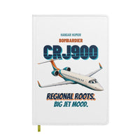Thumbnail for Bombardier CRJ900 - Regional roots. Big jet mood. design on white notebook