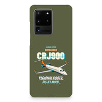 Thumbnail for Bombardier CRJ900 - Regional roots. Big jet mood. design on green army samsung case