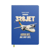 Thumbnail for Dornier 328JET - Little jet. Big day out. design on blue notebook