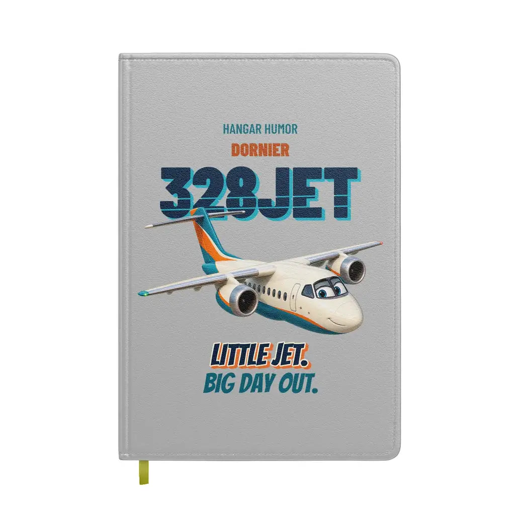 Dornier 328JET - Little jet. Big day out. design on light gray notebook
