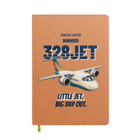Thumbnail for Dornier 328JET - Little jet. Big day out. design on orange notebook