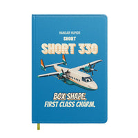 Thumbnail for Short 330 - Box shape. First class charm. design on turquoise notebook