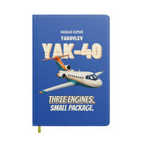 Thumbnail for Yakovlev Yak-40 - Three engines. Small package. design on blue notebook