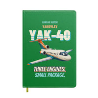 Thumbnail for Yakovlev Yak-40 - Three engines. Small package. design on green notebook