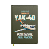 Thumbnail for Yakovlev Yak-40 - Three engines. Small package. design on green army notebook