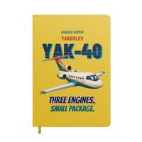 Thumbnail for Yakovlev Yak-40 - Three engines. Small package. design on yellow notebook