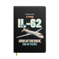 Thumbnail for Ilyushin Il-62M - Four at the back. Fun up front. design on black notebook