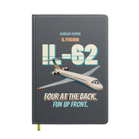 Thumbnail for Ilyushin Il-62M - Four at the back. Fun up front. design on gray notebook