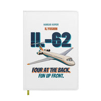 Thumbnail for Ilyushin Il-62M - Four at the back. Fun up front. design on white notebook