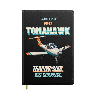 Piper PA-38-112 Tomahawk - Trainer size. Big surprise. design on black notebook