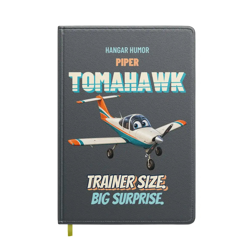 Piper PA-38-112 Tomahawk - Trainer size. Big surprise. design on gray notebook