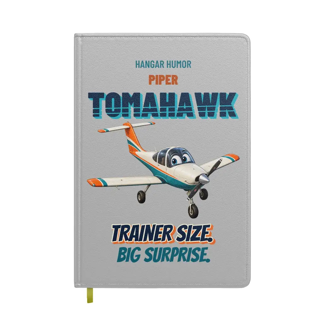 Piper PA-38-112 Tomahawk - Trainer size. Big surprise. design on light gray notebook