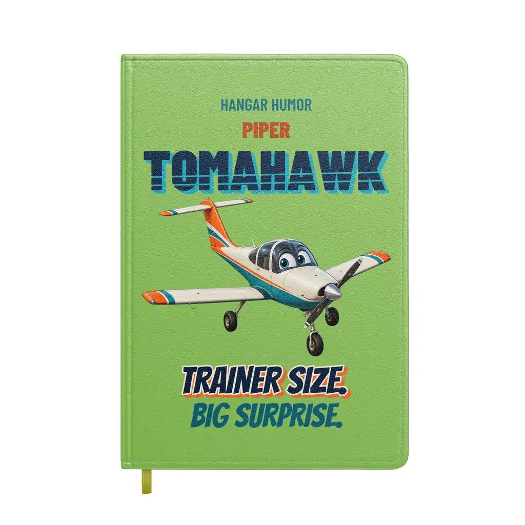 Piper PA-38-112 Tomahawk - Trainer size. Big surprise. design on light green notebook