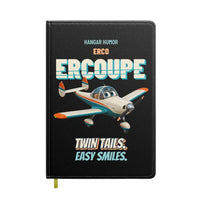 Thumbnail for ERCO 415-C Ercoupe - Twin tails. Easy smiles. design on black notebook
