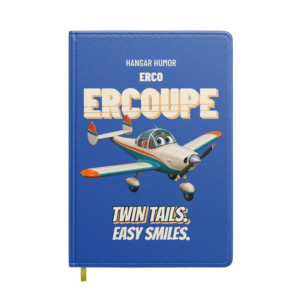 ERCO 415-C Ercoupe - Twin tails. Easy smiles. design on blue notebook