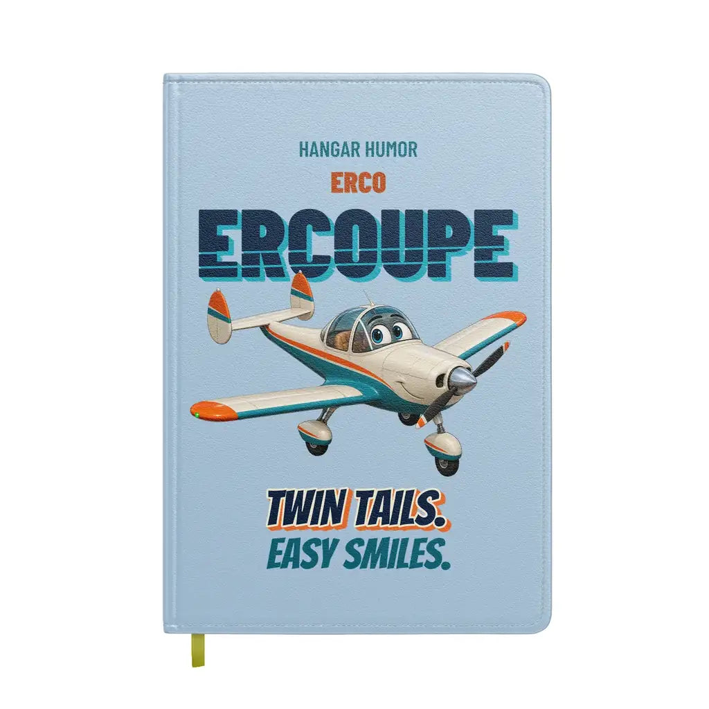 ERCO 415-C Ercoupe - Twin tails. Easy smiles. design on light blue notebook