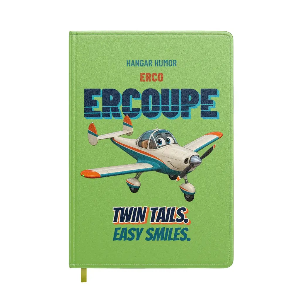 ERCO 415-C Ercoupe - Twin tails. Easy smiles. design on light green notebook
