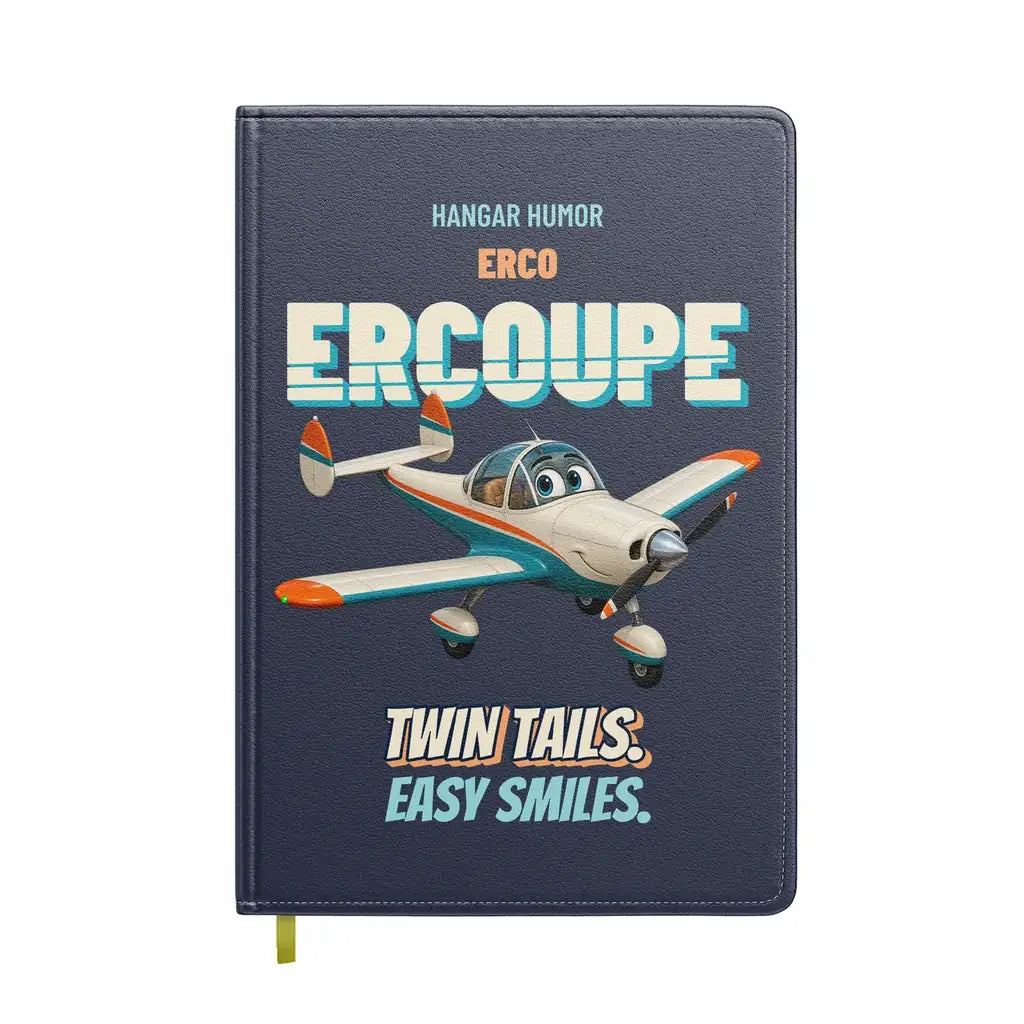 ERCO 415-C Ercoupe - Twin tails. Easy smiles. design on navy blue notebook