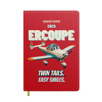 Thumbnail for ERCO 415-C Ercoupe - Twin tails. Easy smiles. design on red notebook