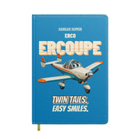 Thumbnail for ERCO 415-C Ercoupe - Twin tails. Easy smiles. design on turquoise notebook