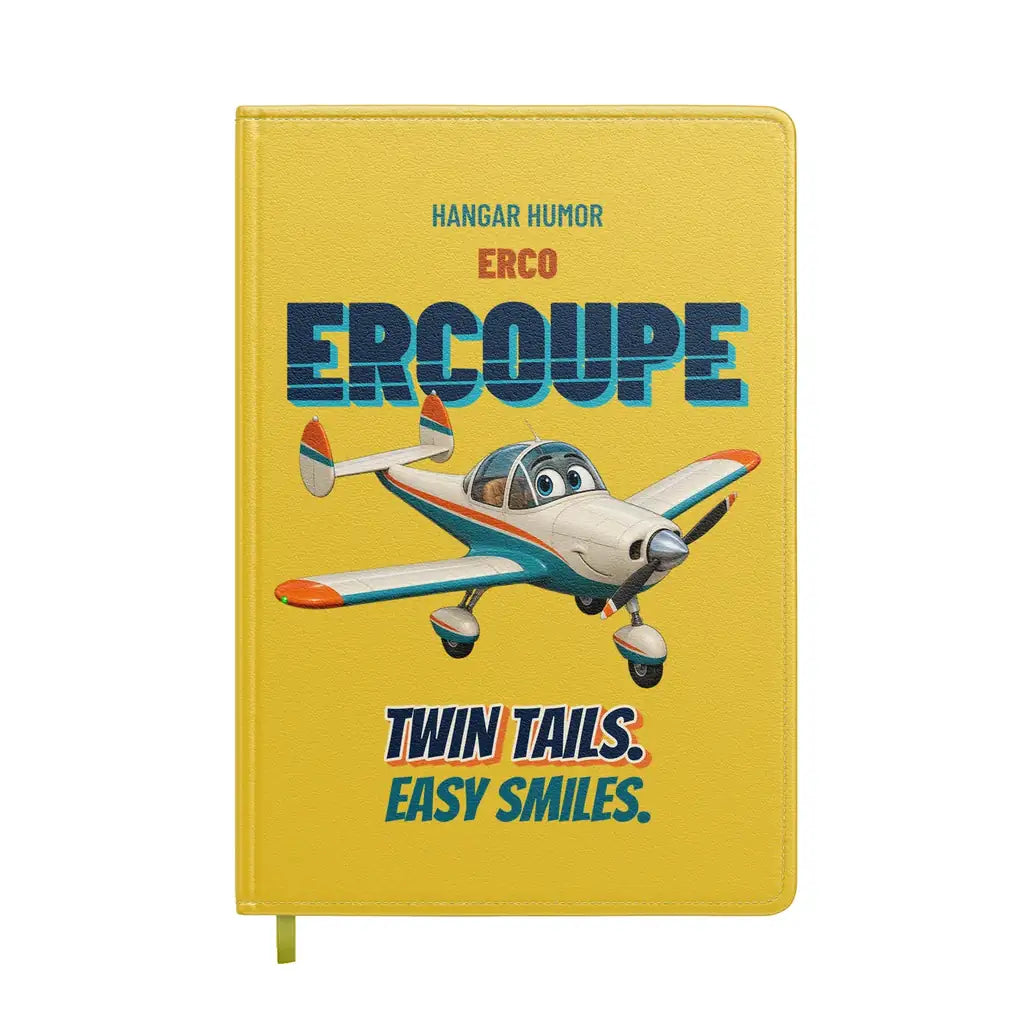 ERCO 415-C Ercoupe - Twin tails. Easy smiles. design on yellow notebook
