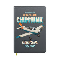 Thumbnail for de Havilland DHC-1 Chipmunk - Little chip. Big trip. design on gray notebook