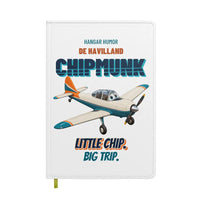 Thumbnail for de Havilland DHC-1 Chipmunk - Little chip. Big trip. design on white notebook