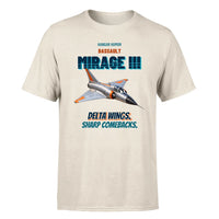 Thumbnail for Dassault Mirage IIIC - Delta wings. Sharp comebacks. - Premium T-Shirt design on beige premium t shirt