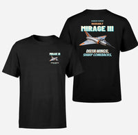 Thumbnail for Dassault Mirage IIIC - Delta wings. Sharp comebacks. - Double-Side T-Shirt design on black double side t shirt