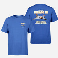 Thumbnail for Dassault Mirage IIIC - Delta wings. Sharp comebacks. - Double-Side T-Shirt design on blue double side t shirt