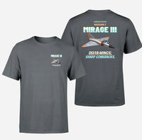 Thumbnail for Dassault Mirage IIIC - Delta wings. Sharp comebacks. - Double-Side T-Shirt design on gray double side t shirt