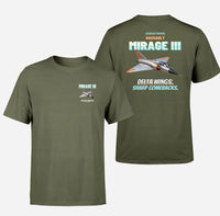 Thumbnail for Dassault Mirage IIIC - Delta wings. Sharp comebacks. - Double-Side T-Shirt design on greenarmy double side t shirt