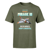 Thumbnail for Dassault Mirage IIIC - Delta wings. Sharp comebacks. - Premium T-Shirt design on greenarmy premium t shirt
