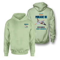 Thumbnail for Dassault Mirage IIIC - Delta wings. Sharp comebacks. - Double-Side Hoodie design on light green double side hoodie