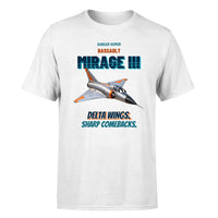 Thumbnail for Dassault Mirage IIIC - Delta wings. Sharp comebacks. - Premium T-Shirt design on white premium t shirt