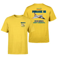 Thumbnail for Dassault Mirage IIIC - Delta wings. Sharp comebacks. - Double-Side T-Shirt design on yellow double side t shirt