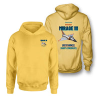 Thumbnail for Dassault Mirage IIIC - Delta wings. Sharp comebacks. - Double-Side Hoodie design on yellow double side hoodie