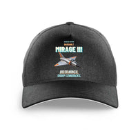 Thumbnail for Dassault Mirage IIIC - Delta wings. Sharp comebacks. design on black printed hat
