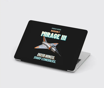 Dassault Mirage IIIC - Delta wings. Sharp comebacks. design on black MacBook case