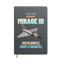 Thumbnail for Dassault Mirage IIIC - Delta wings. Sharp comebacks. design on gray notebook